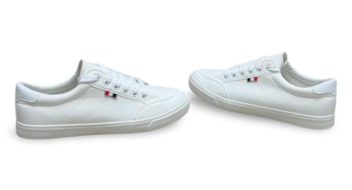 Image of Classic Canvas Sneakers, Casual Lace-Up Shoes with Green Sole, Unisex Fashion Trainers Shoes