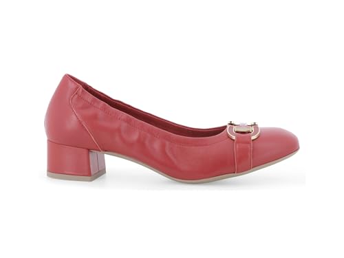 Décolleté confort cuir rouge Melluso femme pour sublimer vos journées de travail