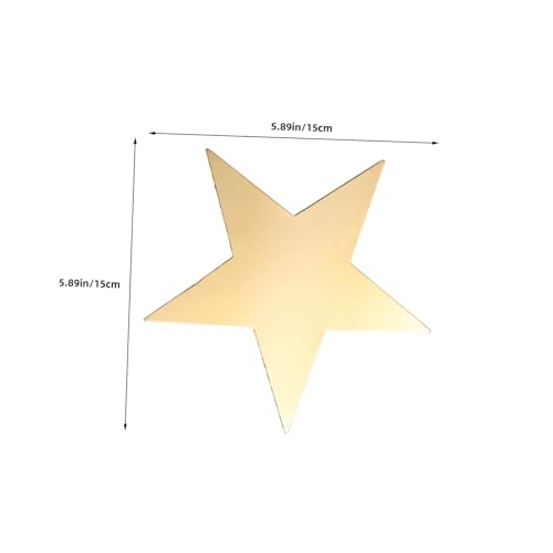 Recortes de estrellas doradas doble impresión 60 piezas 3