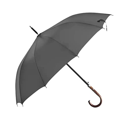 Ombrello da viaggio antivento retrò ombrello da golf extra large con apertura automatica pioggia ombrello con manico in legno baldacchino da gentiluomo ombrello ventilato stand up to neve tempesta