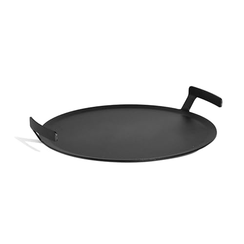 Made In Cookware - Seasoned 17" Round Carbon Steel Griddle - (Like Cast Iron, but Better) - Professional Cookware - Crafted in Sweden - Induction Compatible