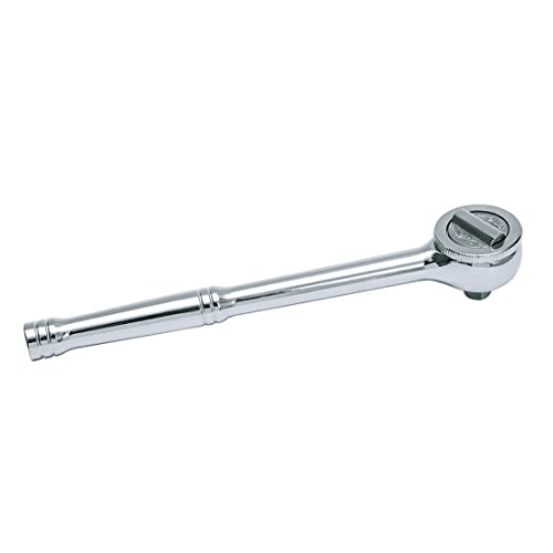 3/8" Drive Round Head Ratchet Wrench, Socket Wrench, 41-Tooth, Quick-Release Reversible, Chrome Steel Made #TOP1