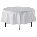 Genuine Joe GJO10330 Plastic Round Table Cover, 84