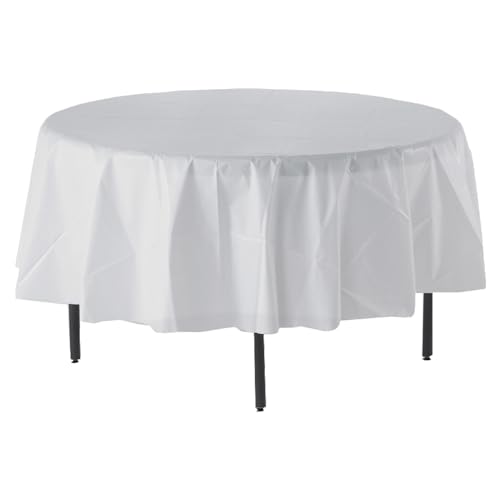 Genuine Joe GJO10330 Plastic Round Table Cover, 84
