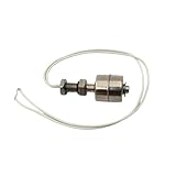 Edelstahl – Vertikaler Flüssigkeitsschalter 61 mm Schwimmerstandskontrollstahl für DC/0. Mit IP68 5a 10W/100V kompatibel mit 350 mm Kabel Wasserundurchlässige Länge Behandlung Drainagesysteme