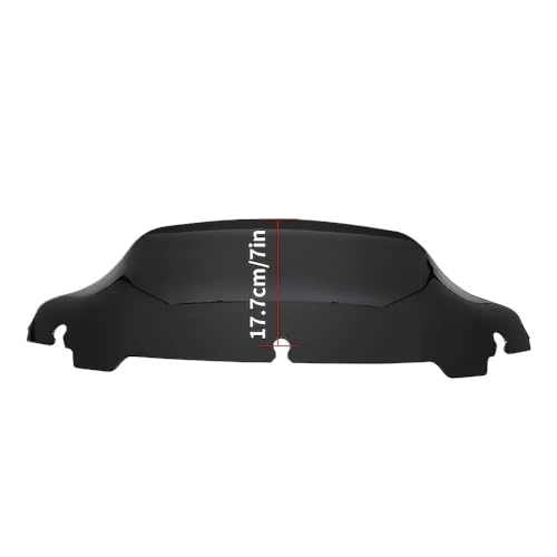 Pare-brise moto 7 pouces noir saute vent wave pour Touring Electra Street Glide 2014-2020