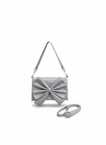Image of Women's Bow Crossbody Bag - Shoulder Purse & Sling Handbag - Multi-Pocket Partitioned Side Bag with Adjustable Strap for Party, Wedding & Casual