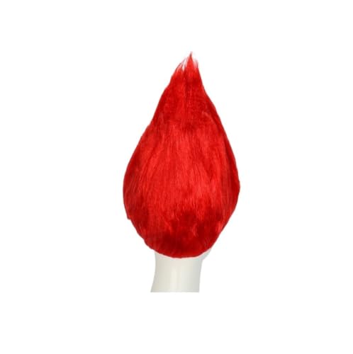 Perruque synthétique rouge haute densité pour un volume parfait en soirée déguisée