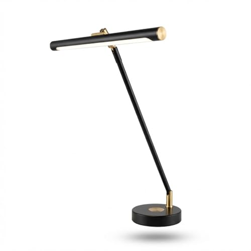 Infitronic IN78LEDKLGB1 - 78 LED Lampe de piano en aluminium - Lampe de bureau - Charge sans fil -...