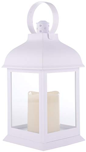 10" Vintage Rustic Decorative Electric Candle Lantern Lamp With Led Candle Light For Indoor And Outdoor Decor, Battery Powered Candles Great For Wedding Centerpieces, Garden And Home (12, Style 1) #TOP3
