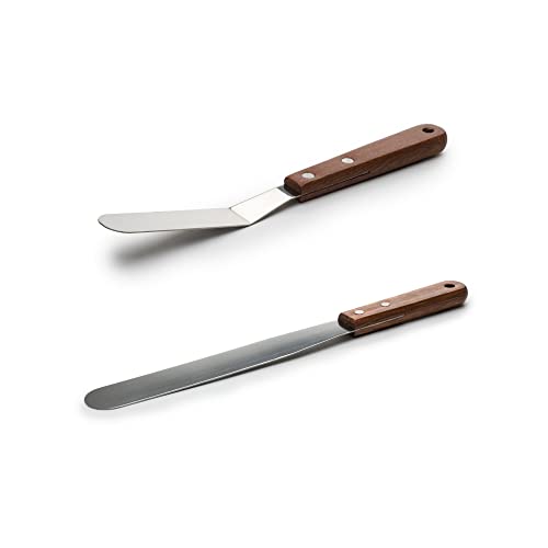 Stainless Steel Icing Spatula And Smoother Set #TOP1