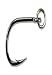 Mustad UltraPoint R10827BLN Ringed Hoodlum Live Bait Fishing Hook (Pack of 5), Black Nickel, Size 2/0