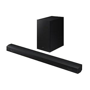 Samsung B530 Soundbar Speaker (2022) – 2.1ch Surround Sound Audio With 5 Speakers Virtual DTS:X, Wireless Subwoofer And Adaptive Sound Lite