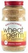 Original Toasted Wheat Germ Boost Your Food 12 Ounce Glass Jar (Pack of 4)