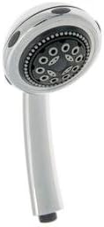 Evolve Macaw Water-Saving Handheld Showerhead with 4" Spray Head, 5 Spray Patterns and 59" Metal Hose