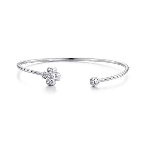 Joyería Brazalete abierto de plata Pulsera de ley chapada en oro Forever Love Knot Infinity Pulseras para mujeres