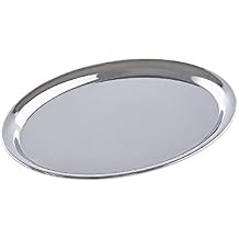 Pasabahce Oval Tray 26 cm Tea Coffee Serving Tray Set - VIP Special Serving, Moder Rare Design and Premium Quality Product
