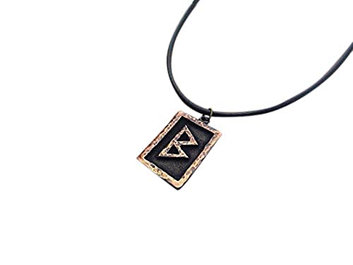 Viking Futhark Rune Pendant with Adjustable String