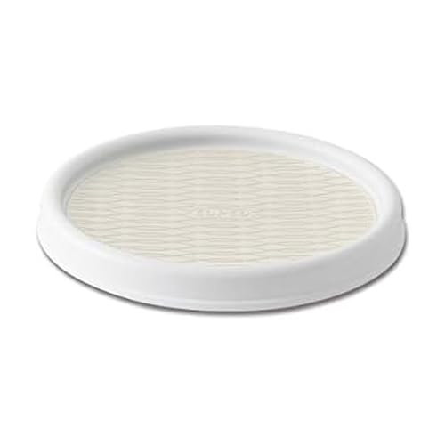 Copco Basics Non-Skid Turntable, 9 inch, Plastic, Cream