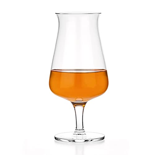Luxbe - Whiskey Bourbon Crystal Glasses Snifter, Set Of 2 - Large Handcrafted - Great For Spirits Drinks - Brandy Cognac Scotch - 8.5Oz - 250Ml #TOP2