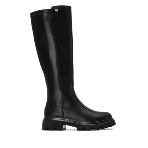 XTI - Bota Mujer Negro - Calzado Cómodo y Versátil - Moda casual - Modelo 14441901 (Talla 40)