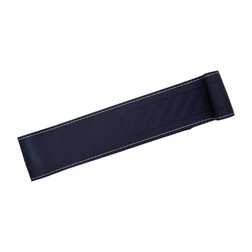 Image of Leather 25CM Universal Fit Car Steering Wheel Cover, Elastic Breathable and Odorless (Silver-8)