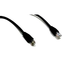BattleBorn 1 Foot Cat5/Cat5e Ethernet RJ45 UTP Network Cable - Black