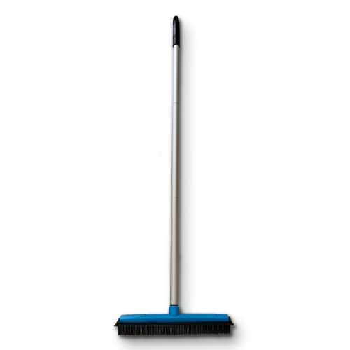 Onutis – Balai Brosse Sol en Caoutchouc Intérieur et Extérieur – Balai Anti Poils Animaux avec Manche – Terrasse, Carrelage, WC, Salle de Bain