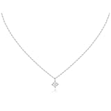 [lady like] レディライク］ シルバー925 小ぶり 一粒 ダイヤ ネックレス ERP