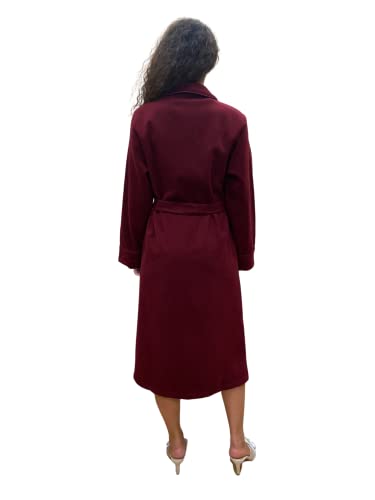 Women's Dressing Gown in Wool and Cashmere model Classic Shawl art. Vittoria2