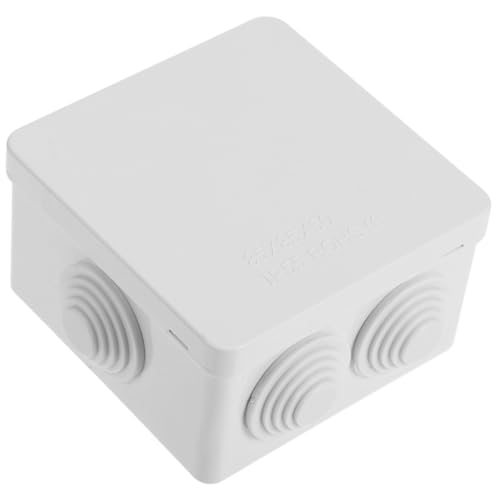 TOPPERFUN Caja Estanca para Conexiones Eléctricas Pequeña Caja de Proyecto con Tapa Ajustada Plástico Resistente para Exterior Jardín Granja y Subterráneo