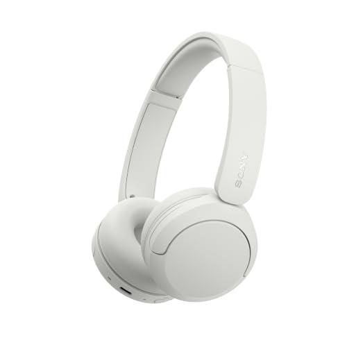 Sony WH-CH530 Wireless On-Ear Bluetooth Headphones with Microphone, White | Comfortable Lightweight Design, Up to 55 Hrs Battery with Quick Charging, Multipoint Connection, Clear Calls, Swivel design - image 1