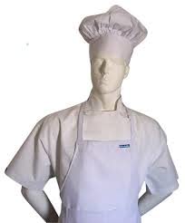 CHEFSKIN White Big & Tall Adult Set Apron + Hat Chef Costume Fits 2X