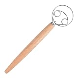 Large Hand Dough Whisk Mixer Stick Beater Kitchen Baking Blender Tools(Doublelap-S)
