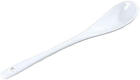 PULABO White Ceramic Spoon Teaspoon Set Coffee Spoon for Jam Honey Soup Yogurt Wedding Dinner Party Decor Pack of 5 Comfortable and Environmentally Interesting