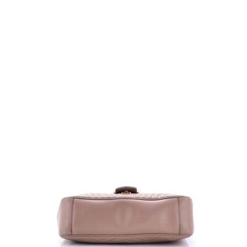 Pre-Loved GG Marmont Flap Bag Matelasse Leather Large, Neutral4