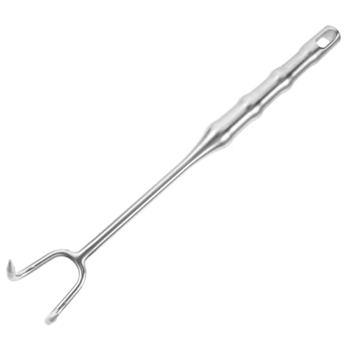 Cabilock Stainless Steel Meat Hook Turner Bbq Flipper for Grilling for and Kitchen Use and Easy to Handle for Meat Preparation