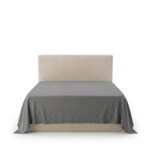 Image of AL NAZ Flat Sheet in 100% Egyptian Cotton 200 Thread Count Soft and Washable Flat Bed Sheet (Grey, Single)