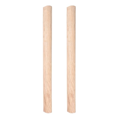 Alipis Lot de 2 Manches en Bois Naturel pour Hache 40 CM Accessoires de Remplacement Robustes pour Outils de Travail du Bois Poignée Compatible pour Haches de Jardinage et Bûcheronnage
