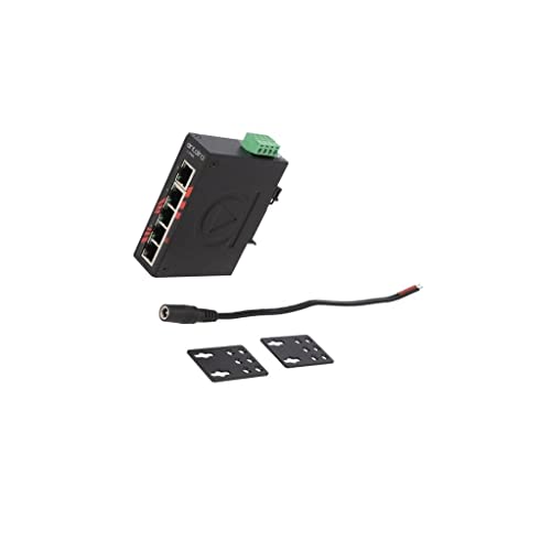 Switch Ethernet ingérable LNX-C500-T Antaira 12-48VDC pour réseau industriel