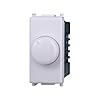 Elektronova Dimmer Regolatore Manopola 100W-1000W Bianco compatibile Vimar Plana 1301