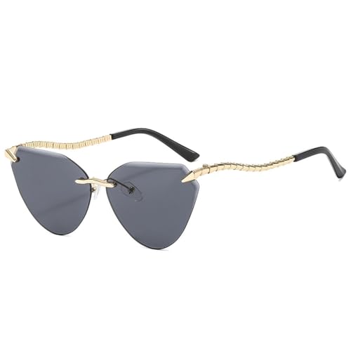 Rimless Sunglasses Women Metal Frameless Sun Glasses For Ladies Vintage Eyewear UV400