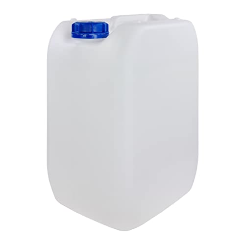 Bidón Garrafa Plástico 20 litros apilable. Apta para uso alimentario. Homologación para transporte. (1 Unidad).