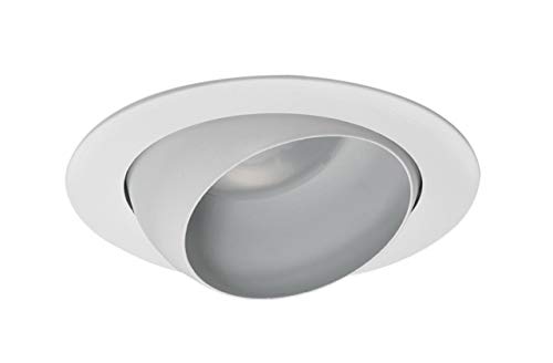 NICOR Lighting 4 inch White Adjustable Eyeball Trim, for 4 inch Housings (19506WH)