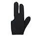 BESSTUUP 30x3 Finger Pool Cue Glove for Snooker and Billiards, Black, One Size Fits Most, Stretchable Nylon Material
