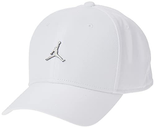 Nike Jordan CLC99 Cap Metal JM Chapeau Mixte Adulte, White, FR Unique (Taille Fabricant : MISC)