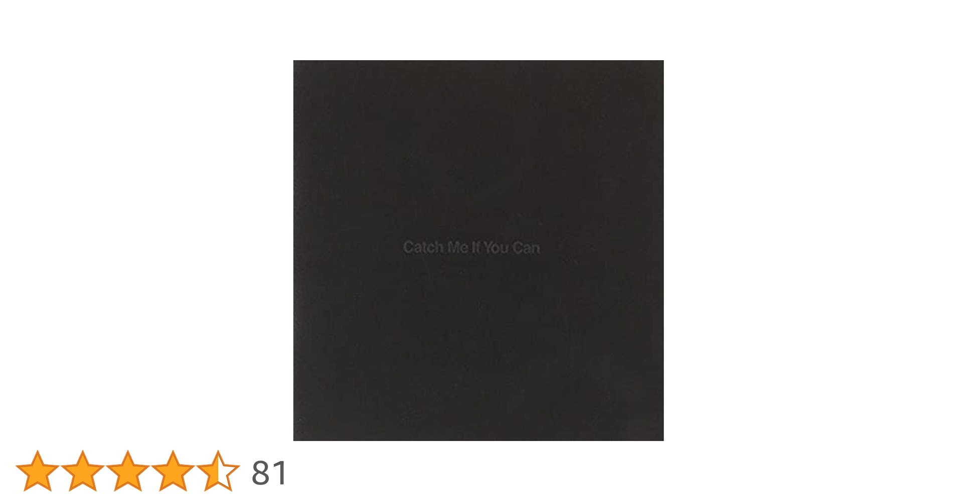 Amazon.co.jp: Catch me if you can(完全限定プレス スペシャル