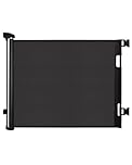 Retractable Baby Gate, 140cm Wide x 86cm Tall, Extra Tall Mesh Safety Gate for Baby & Pets, Indoor/Outdoor Use, Fits Doorways & Stairs，Black