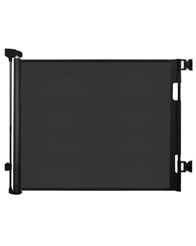 Barrière de Sécurité Rétractable pour Bébé et Animaux Chiens, Extensible de 0-140cm, Porte de Sécurité pour Escaliers, Couloirs et Portes –...