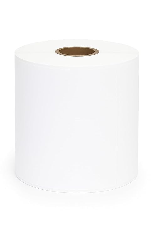 Image of Thermal Label Printer Paper 4x6, 400 Labels per Roll -1 Pcs | Thermal Shipping Labels | Strong Adhesive, Easy Peel | Compatible with All Direct Thermal Printers